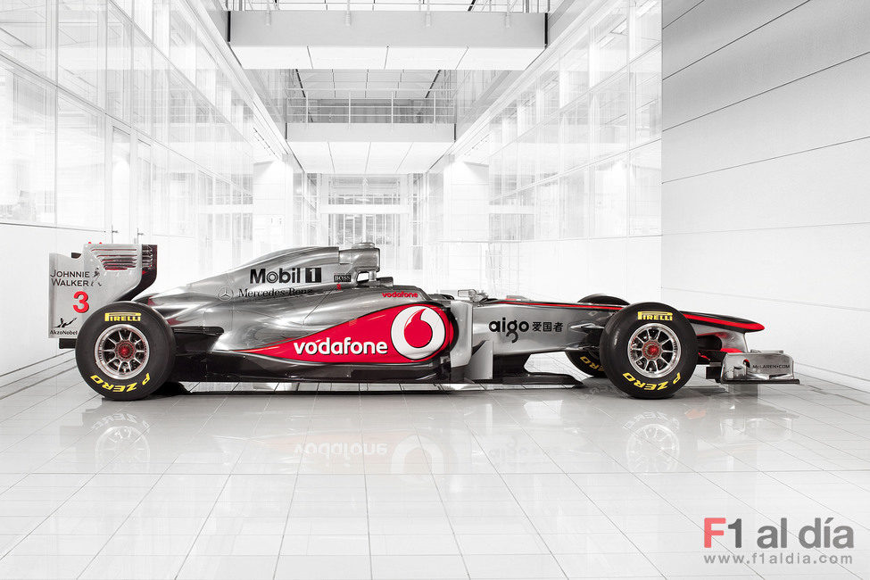 El McLaren MP4-26 en la sede de Woking