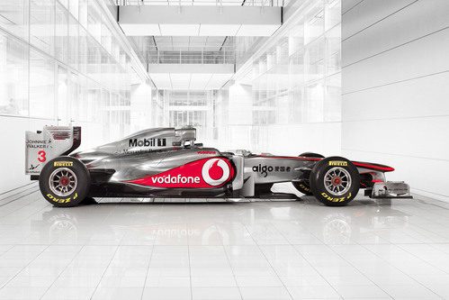 El McLaren MP4-26 en la sede de Woking