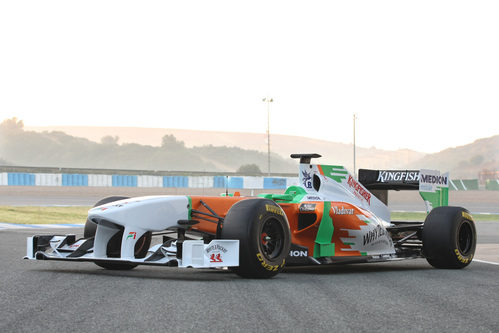 El VJM04 en la pista de Jerez