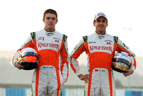 Paul di Resta y Adrian Sutil, pilotos de Force India para 2011