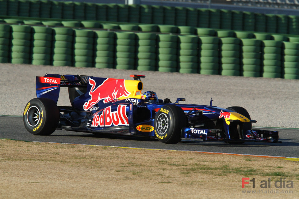 Vettel rueda con el RB7