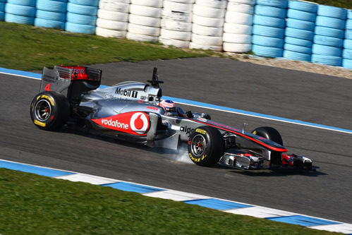 Button se pasa de frenada con el MP4-26