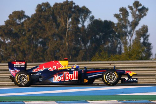 Mark Webber en Jerez con el RB7