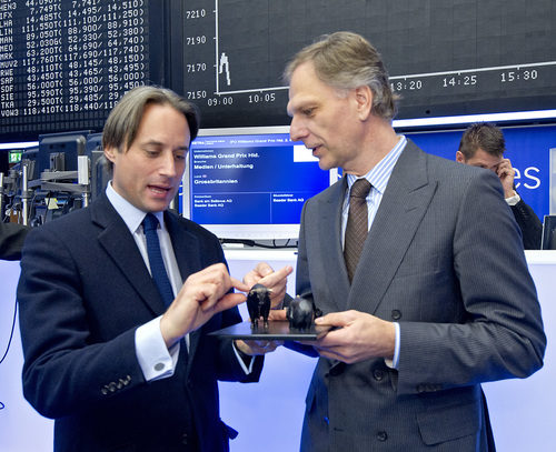 Un pequeño presente de la bolsa de Frankfurt