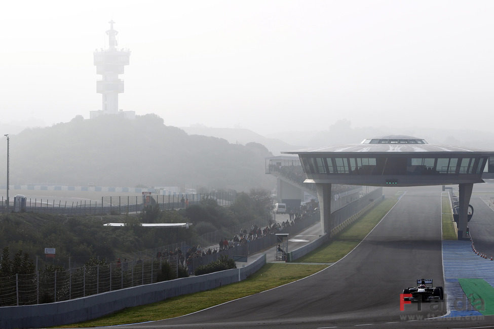 Mucha niebla a primera hora en Jerez