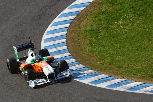 Sutil rueda en Jerez con el VJM04