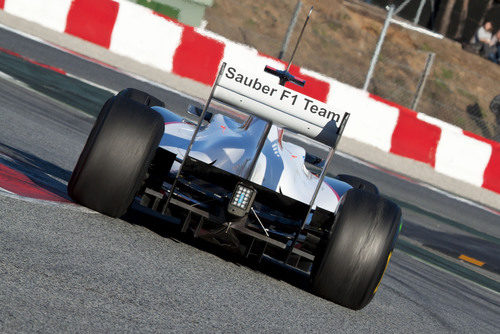 Difusor trasero del Sauber C30