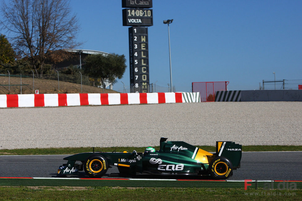 Heikki Kovalainen en el Circuit de Catalunya