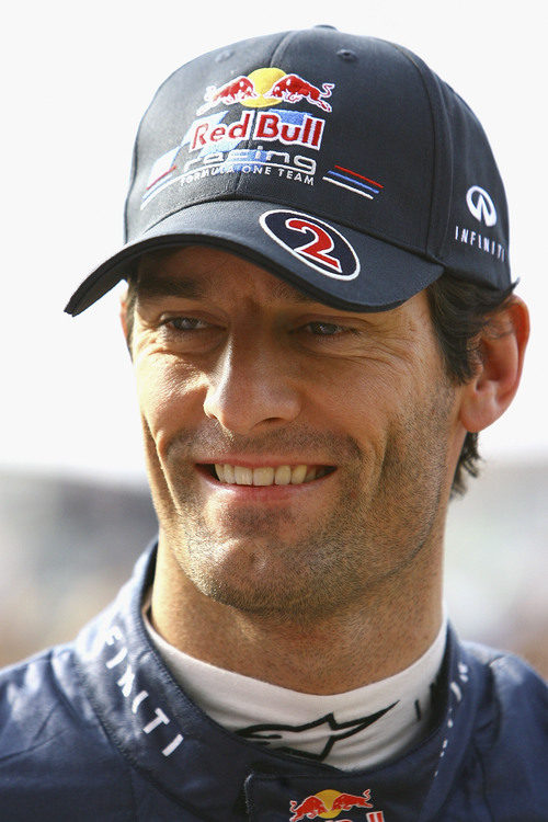 Mark Webber feliz en Australia