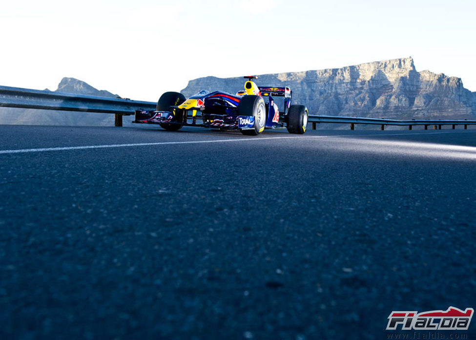 El Red Bull RB5 sobre el asfalto de Ciudad del Cabo