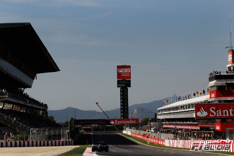 Recta principal del Circuit de Catalunya, GP de España 2011