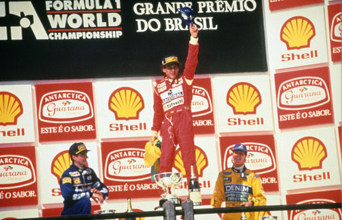 Senna gana el GP de Brasil de 1993