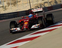 Fernando Alonso y su F14-T, al frente en la segunda mañana de test en Baréin