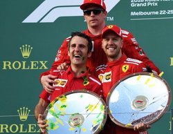 Sebastian Vettel, 1º: "Es genial haber terminado con los dos coches en el podio"