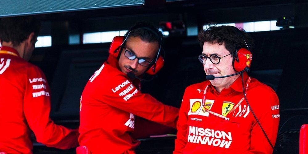 Mattia Binotto: "Estamos por detrás de Mercedes y Red Bull y estamos muy cerca de los demás"