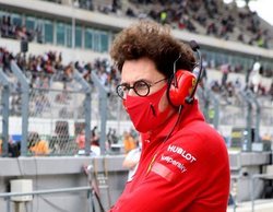 Mattia Binotto: "La diferencia con Mercedes es demasiado grande y no la recortaremos pronto"