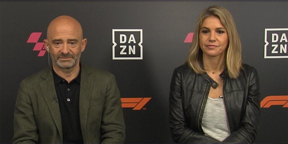 F1 al Día entrevista en exclusiva a Antonio Lobato y Nira Juanco en el evento de DAZN España