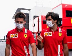 Leclerc, sobre Sainz: "Somos muy competitivos, aunque sabemos trabajar juntos para que el equipo avance"