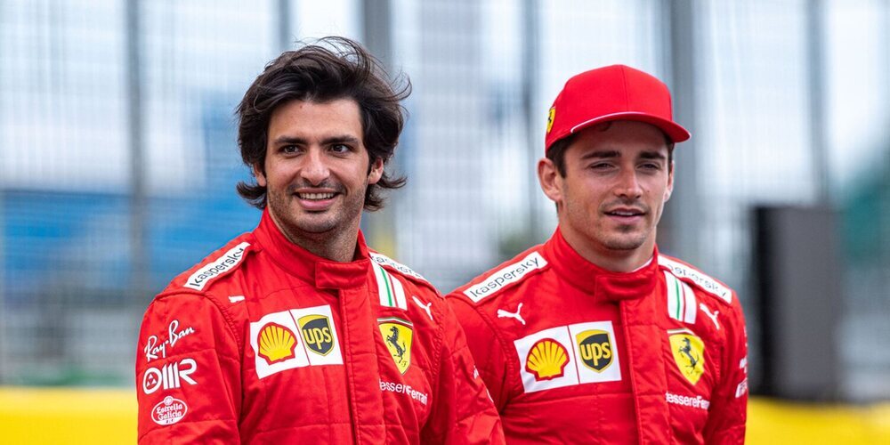 Leclerc, sobre Sainz: "Somos muy competitivos, aunque sabemos trabajar juntos para que el equipo avance"