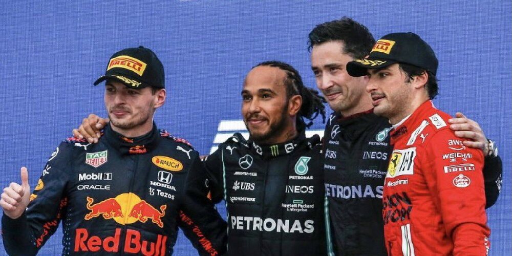 Final pasado por agua con la victoria 100 de Lewis Hamilton, la lluvia se llevó los esfuerzos