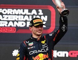 Max Verstappen: "Checo hizo una gran carrera y lo hizo muy bien"