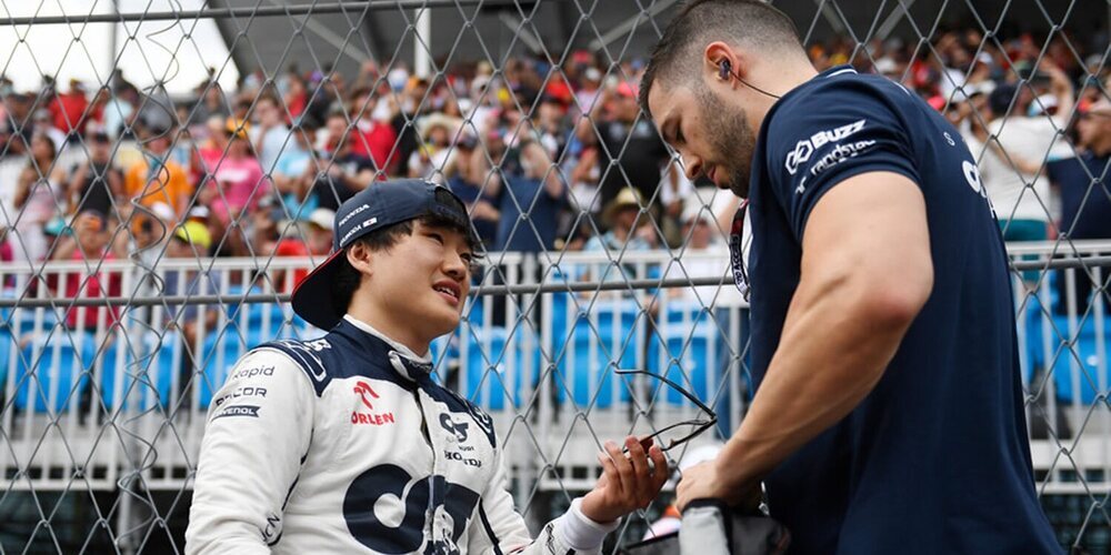 Yuki Tsunoda: "No esperaba que nuestro ritmo de carrera fuera tan fuerte"