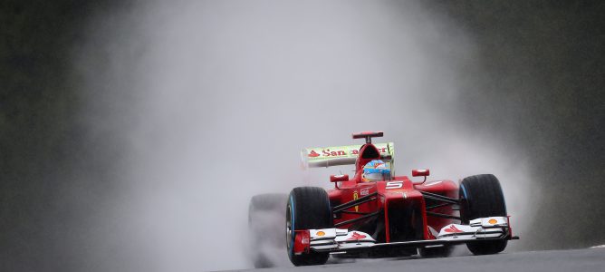 La lluvia lidera los primeros entrenamientos libres del GP de Bélgica 2012