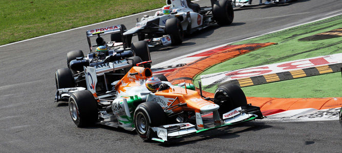 Force India por delante de un Williams y un Sauber