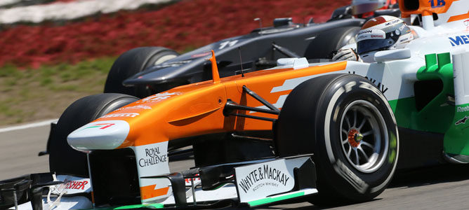 Force India dará tiempo al volante del VJM06 a Sutil y Di Resta para los test de jóvenes pilotos