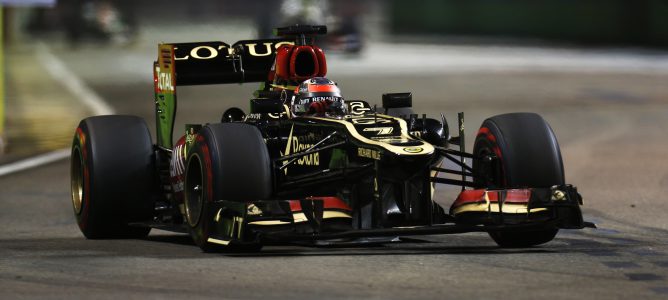 kimi Räikkönen rueda en Singapur