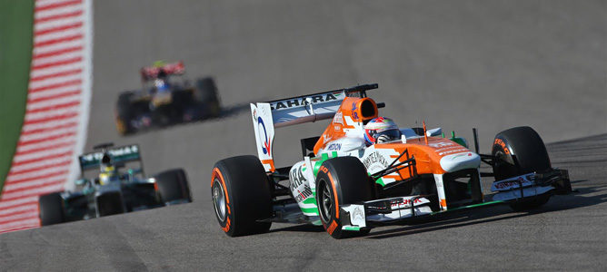 Paul di Resta durante la carrera de EE.UU. 2013