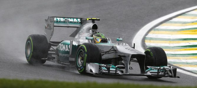 Lewis Hamilton en Brasil