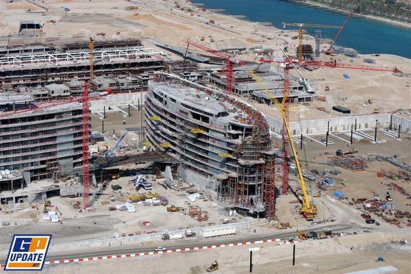 Las obras marchan bien en Abu Dhabi