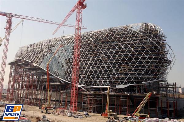 Las obras marchan bien en Abu Dhabi