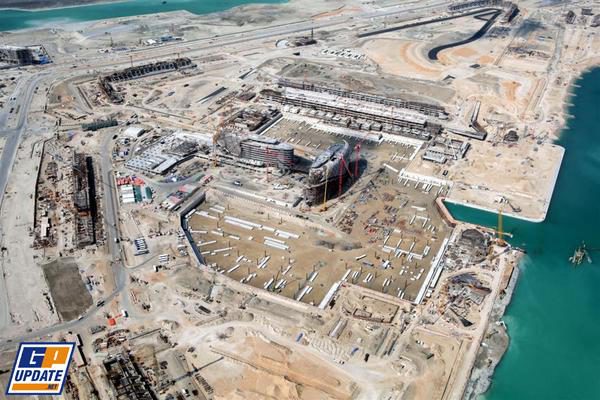 Las obras marchan bien en Abu Dhabi