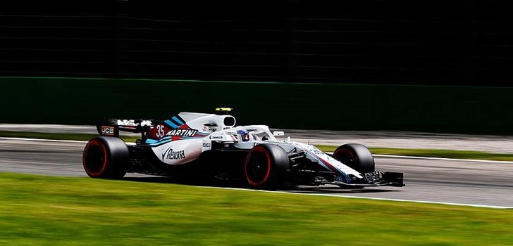 Sirotkin rueda en Monza