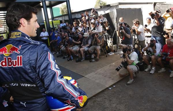 Webber recuperado después de su accidente