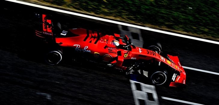 Vettel, en el último día de test 2019