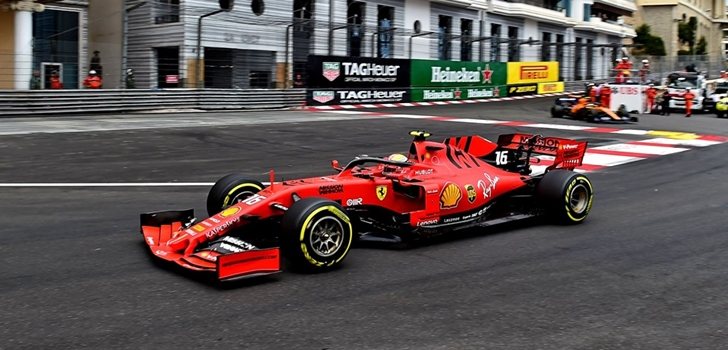 Leclerc, en el GP de Mónaco