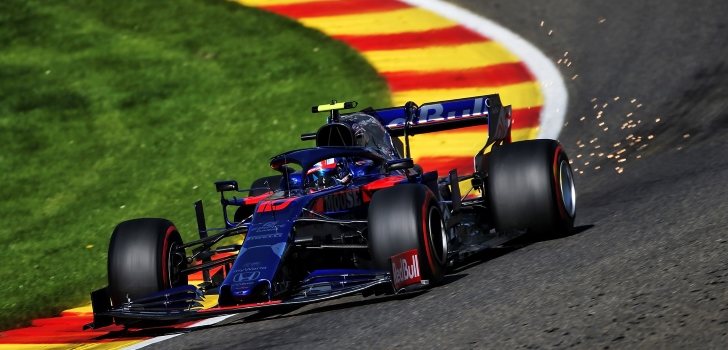 Pierre Gasly en Bélgica 2019