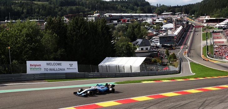 Robert Kubica, en el GP de Bélgica 2018