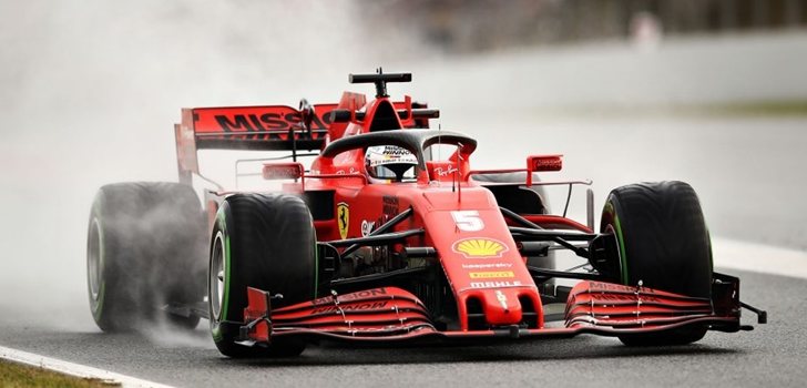 Vettel, en los test 5 de Barcelona