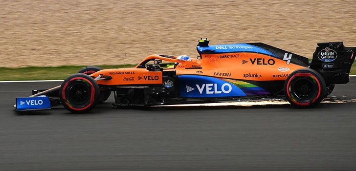 Carlos Sainz, en la lucha por el Top 10 en la clasificación en Silverstone