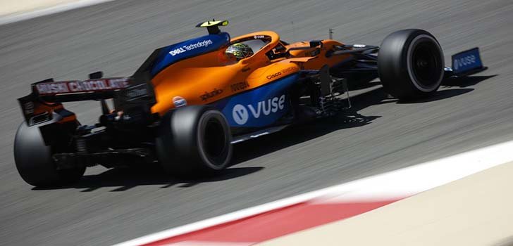 Lando Norris, satisfecho con el MCL35 en los test