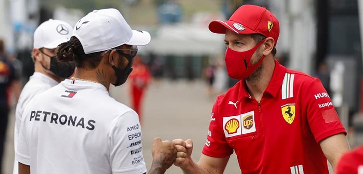 Sebastian Vettel y Lewis Hamilton, pilotos sobrevalorados de la parrilla actual