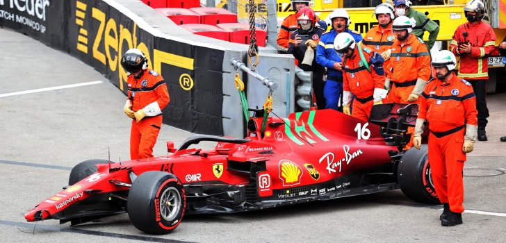 accidente leclerc q3 monaco 2021