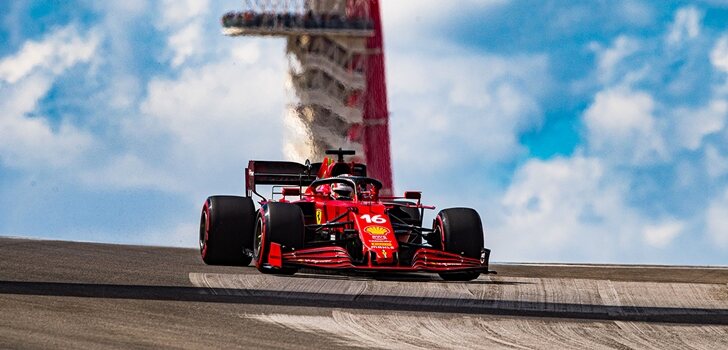 Leclerc, en el circuito de Austin