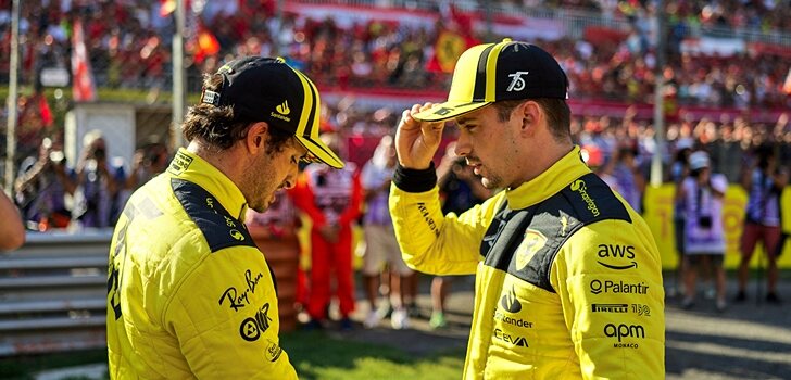 Sainz y Leclerc, tras la Qualy