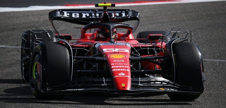 Sainz, en el día 1 de test