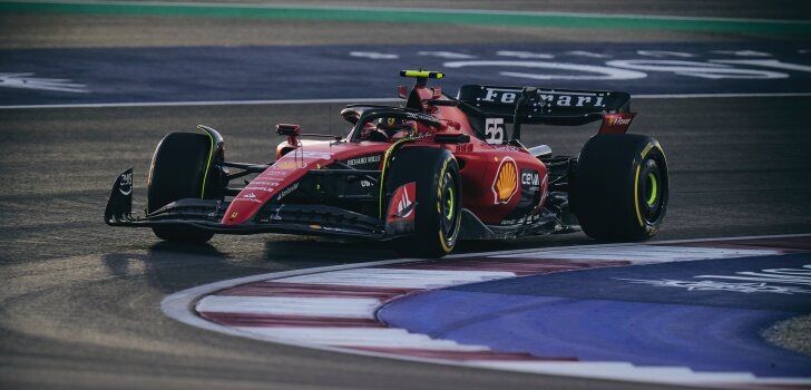 Sainz, en la Qualy de Catar